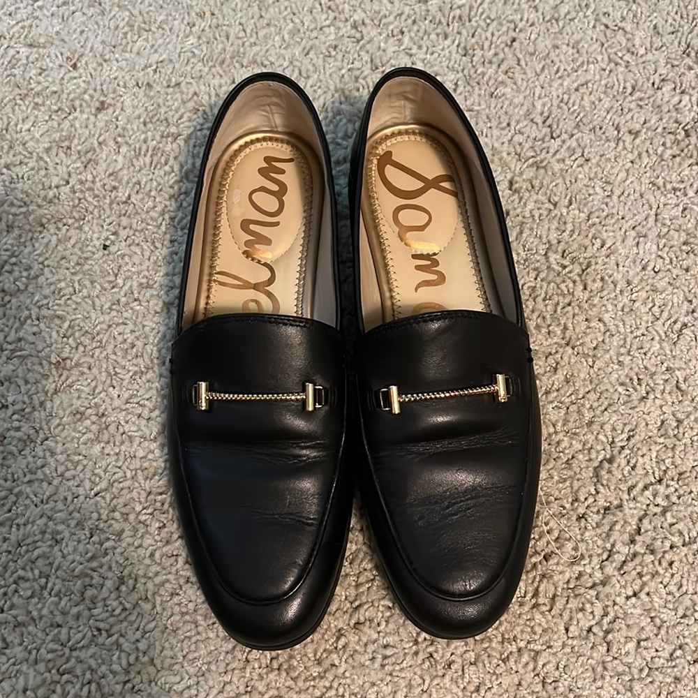 Black Sam Edelman soft leather loafers size 7